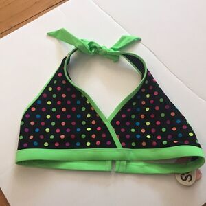 (5/$25) So Polka Dot multi colored bikini top